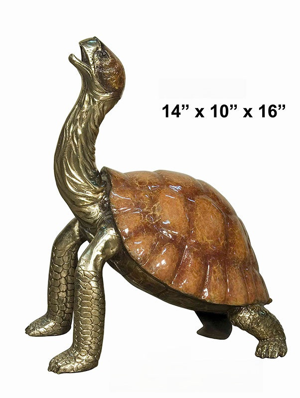 Cast Bronze Galápagos Tortoise Sculpture