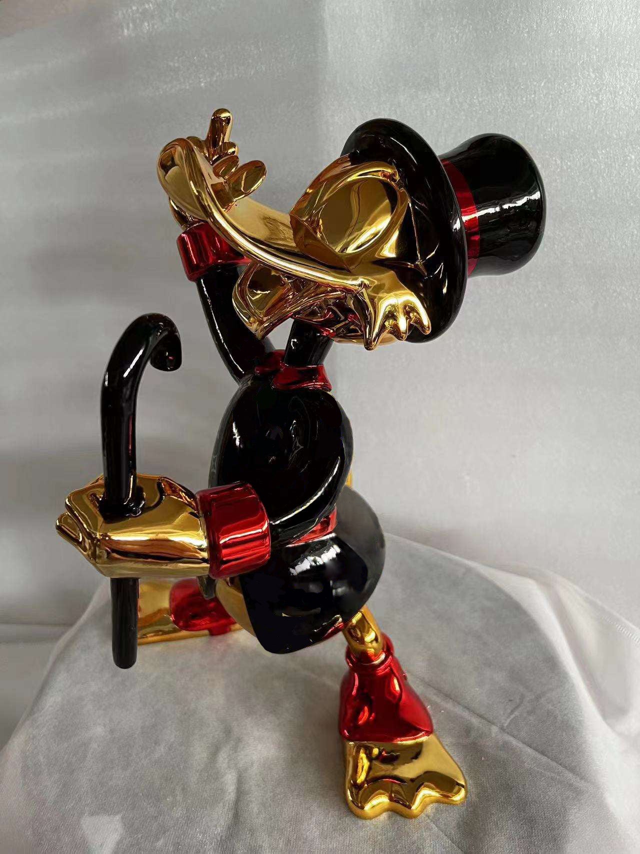Scrooge with Cane Sculpture - Available in 2 Colors
