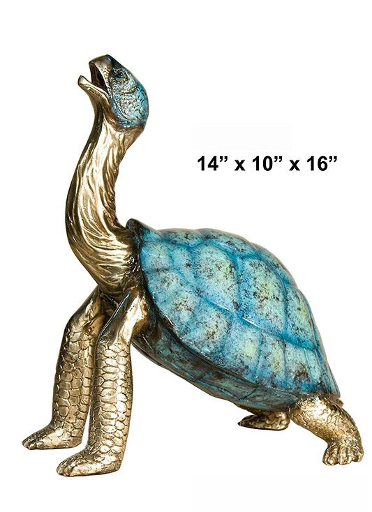 Cast Bronze Galápagos Tortoise Sculpture