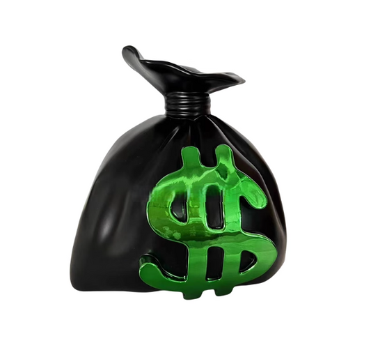 Money Bag Sculpture - Available in 4 Color Variations