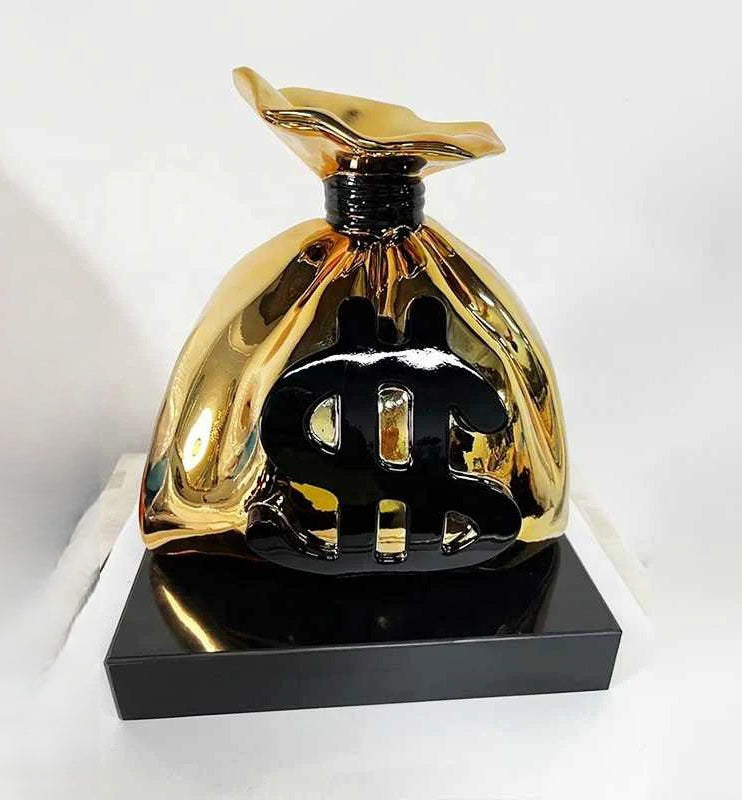 Money Bag Sculpture - Available in 4 Color Variations