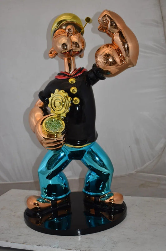 Popeye the Sailor Sculpture — Available in Two Colors